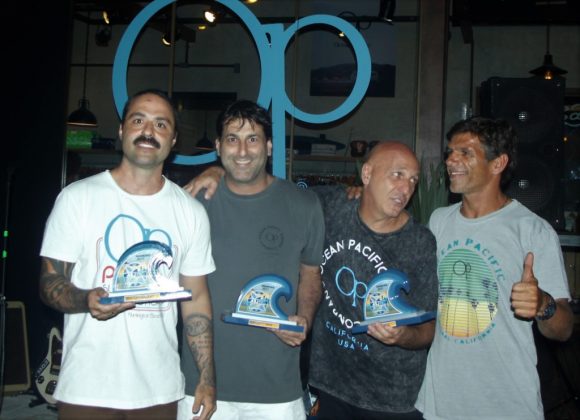 Fábio Luiz, Roberto Ruiz, Ricardo Piazza e João Africano, OP Concept Store, Lagoa da Conceição, Florianópolis (SC). Foto: Basílio Ruy.