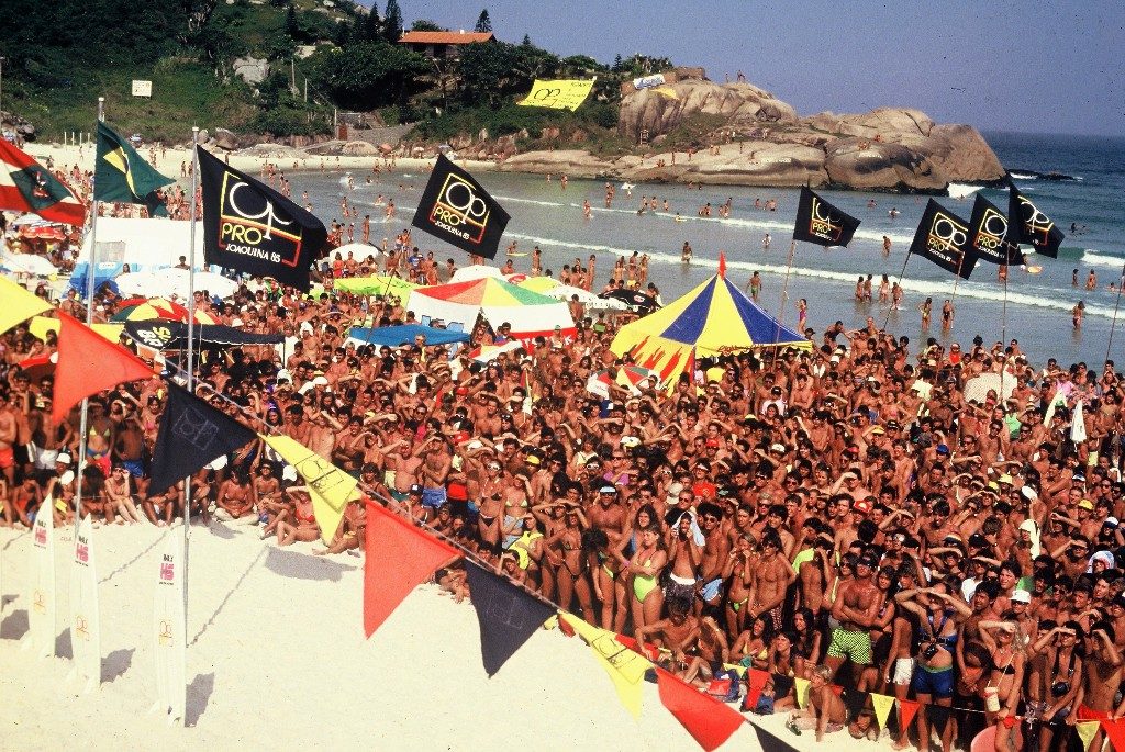 Eventos como o OP Pro, na Praia da Joaquina, ajudaram a desenvolver o esporte no País.