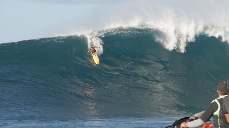 Jamie Mitchell, Jaws, Maui, Havaí. Foto: Bruno Lemos / Sony Brasil.