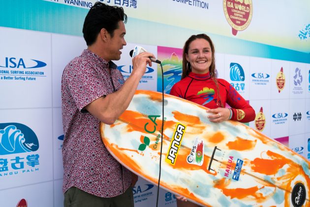 Kathleen Barrigao, ISA World Longboard Championship 2018, Hainan, China. Foto: ISA / Evans.