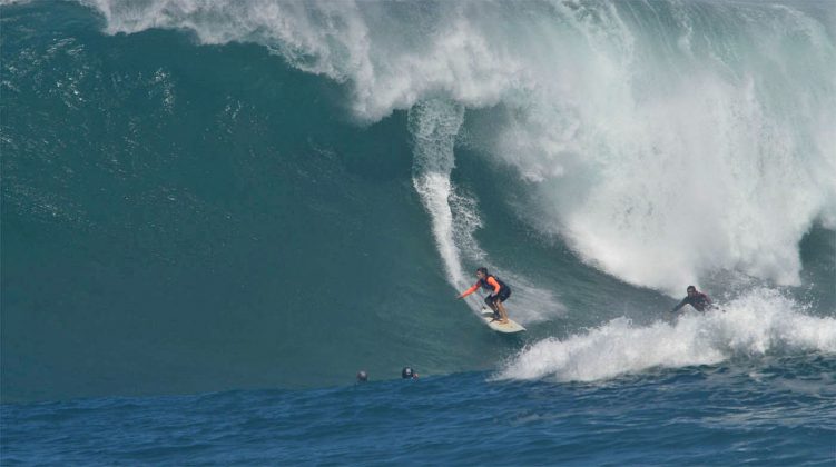 Michaela Fregonese, Jaws, Maui, Havaí. Foto: Bruno Lemos / Sony Brasil.
