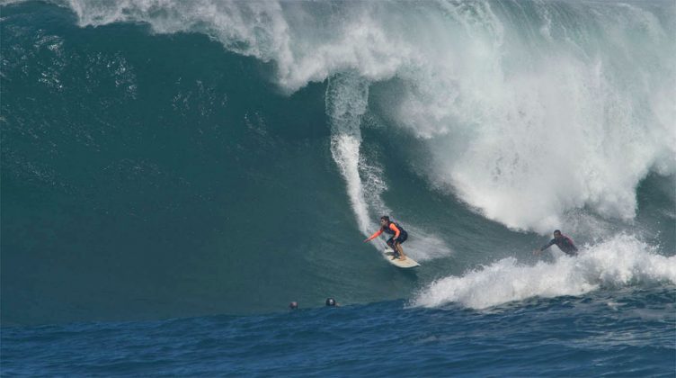 Michaela Fregonese, Jaws, Maui, Havaí. Foto: Bruno Lemos / Sony Brasil.