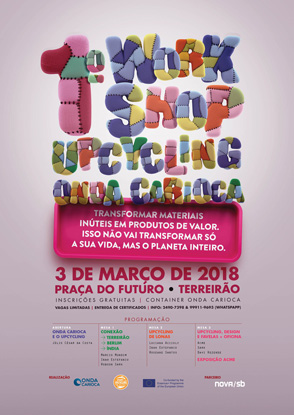 Cartaz do Workshop Upcycling Onda Carioca.