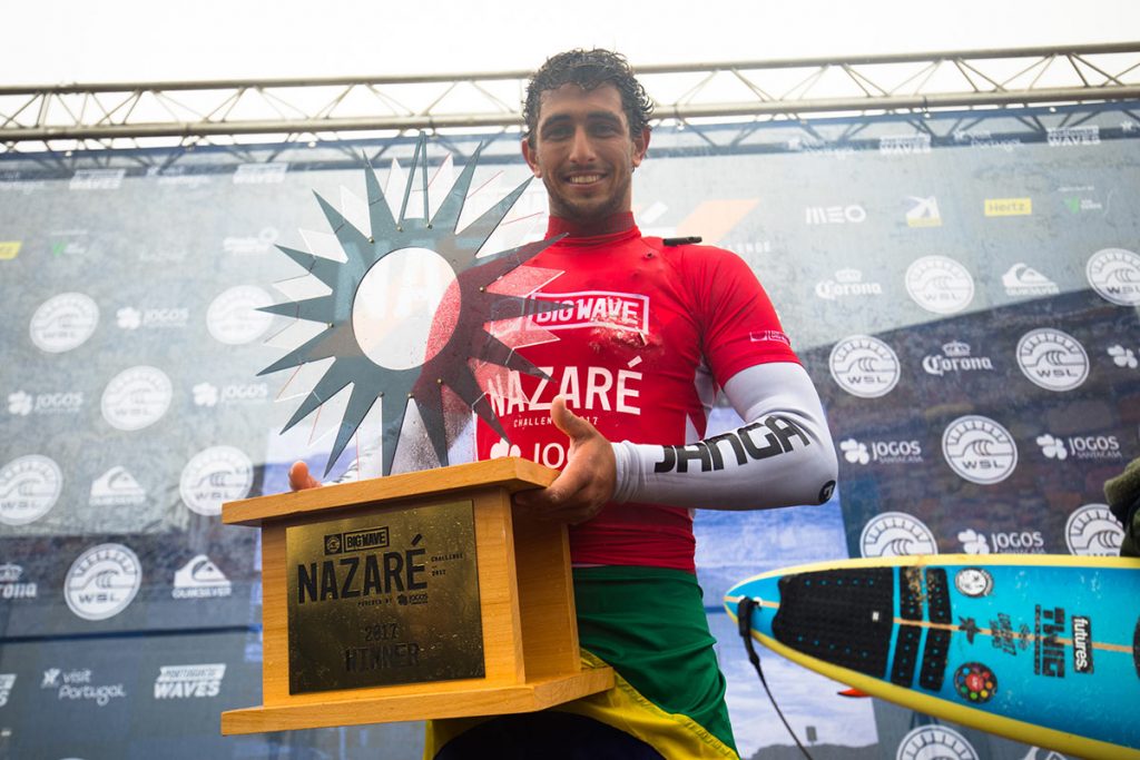 Lucas venceu o Nazaré Challenge em sua primeira temporada no Big Wave Tour.