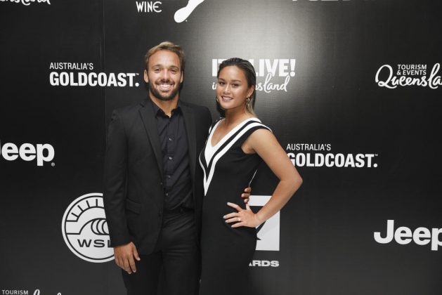 Caio Ibelli e Alessa Quizon, WSL Awards 2018, Gold Coast, Austrália. Foto: WSL / Matt Dunbar.