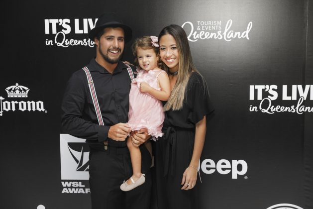Ian Gouveia e Mayara Hanada, WSL Awards 2018, Gold Coast, Austrália. Foto: WSL / Matt Dunbar.