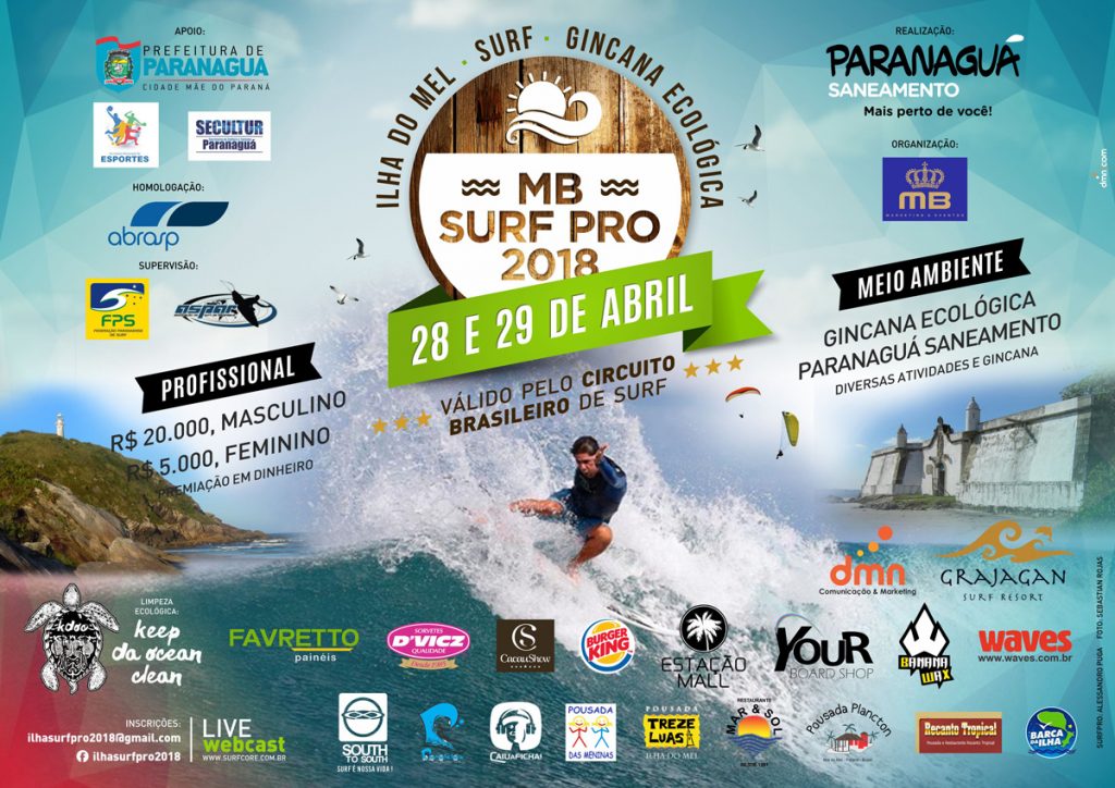 Cartaz do MB Surf Pro 2018.
