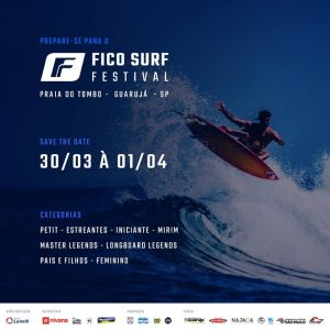 Cartaz do Fico Surf Festival 2018.
