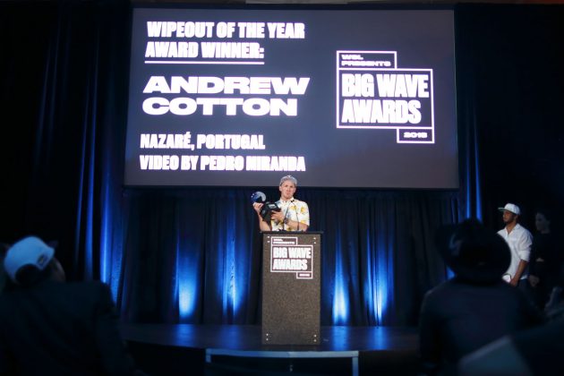 Andrew Cotton, WSL Big Wave Awards 2018, Califórnia (EUA). Foto: © WSL / Wlodarczyk.