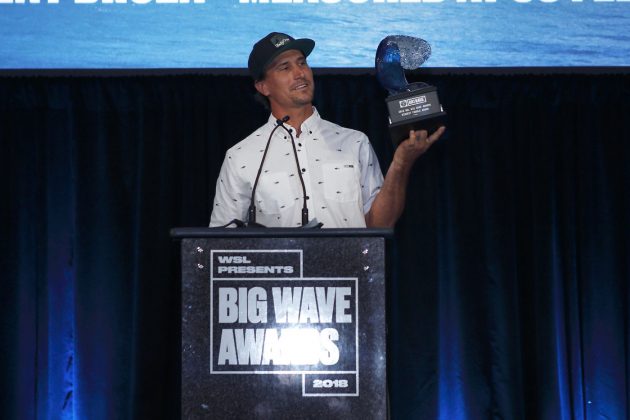 Aaron Gold, WSL Big Wave Awards 2018, Califórnia (EUA). Foto: © WSL / Wlodarczyk.