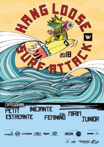 Cartaz do Hang Loose Surf Attack 2018.