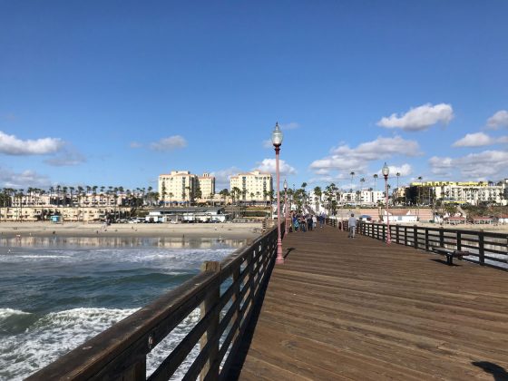 Oceanside Pier, Califórnia (EUA). Foto: Arquivo pessoal.