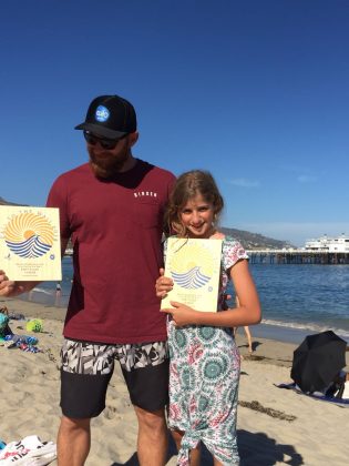 Phil e Rafaela Rajzman, Malibu Boardriders Club 2018, Califórnia (EUA). Foto: Arquivo pessoal.