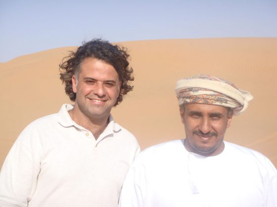 Oman Desert with Local. Foto: Arquivo pessoal.