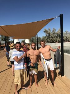 No Surf Ranch com Caio Ibelli e Leo Fioravanti.