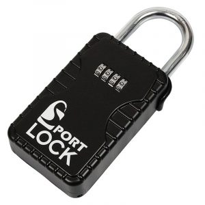 Sport Lock é fabricado em aço e liga de zinco, que proporciona excelente resistência.