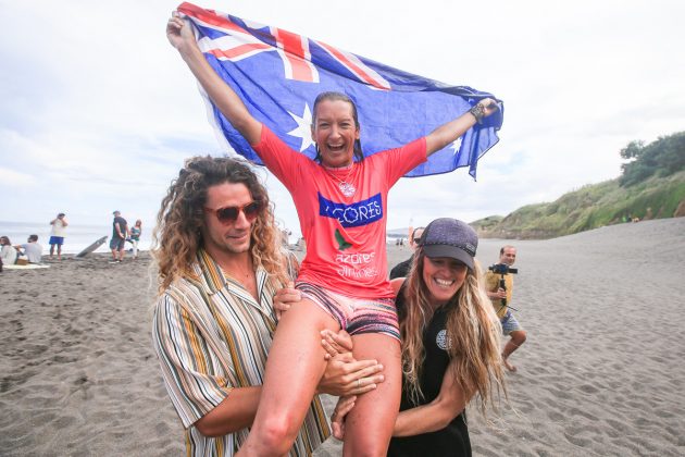 Layne Beachley, World Masters Championship 2018, Açores, Portugal. Foto: WSL / Masurel.