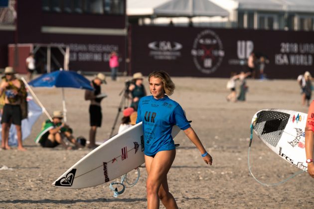 Summer Macedo, UR ISA World Surfing Games 2018, Long Beach, Tahara, Japão. Foto: ISA / Sean Evans.