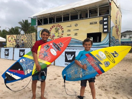 Kailani e Keoni Renno, Hang Loose Surf Attack 2018, praia do Tombo, Guarujá (SP). Foto: Fabio Maradei.