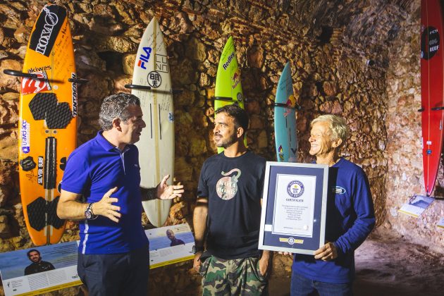 Cerimônia de premiação do Guinness World Records, Nazaré, Portugal. Foto: Luca Castro.