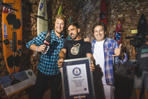 Cerimônia de premiação do Guinness World Records, Nazaré, Portugal. Foto: Fernando Iesca.