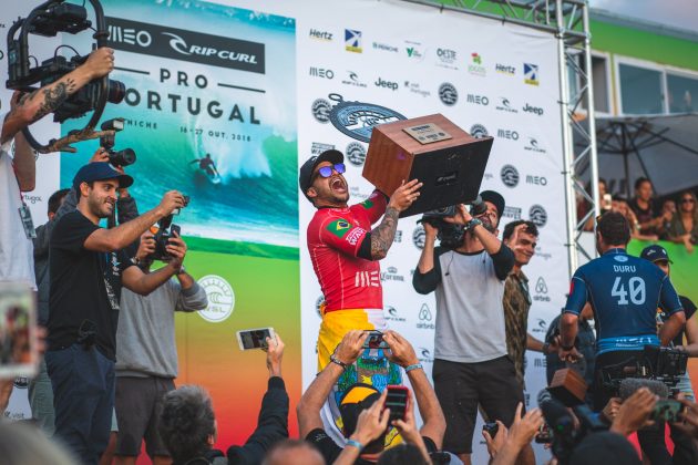 Italo Ferreira, MEO Rip Curl Pro Portugal 2018, Supertubos, Peniche. Foto: Luca Castro.