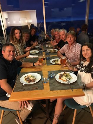 Jantar de abertura do Açores Masters 2018, Mundial Master 2018, Açores, Portugal. Foto: Arquivo pessoal Fabio Gouveia.