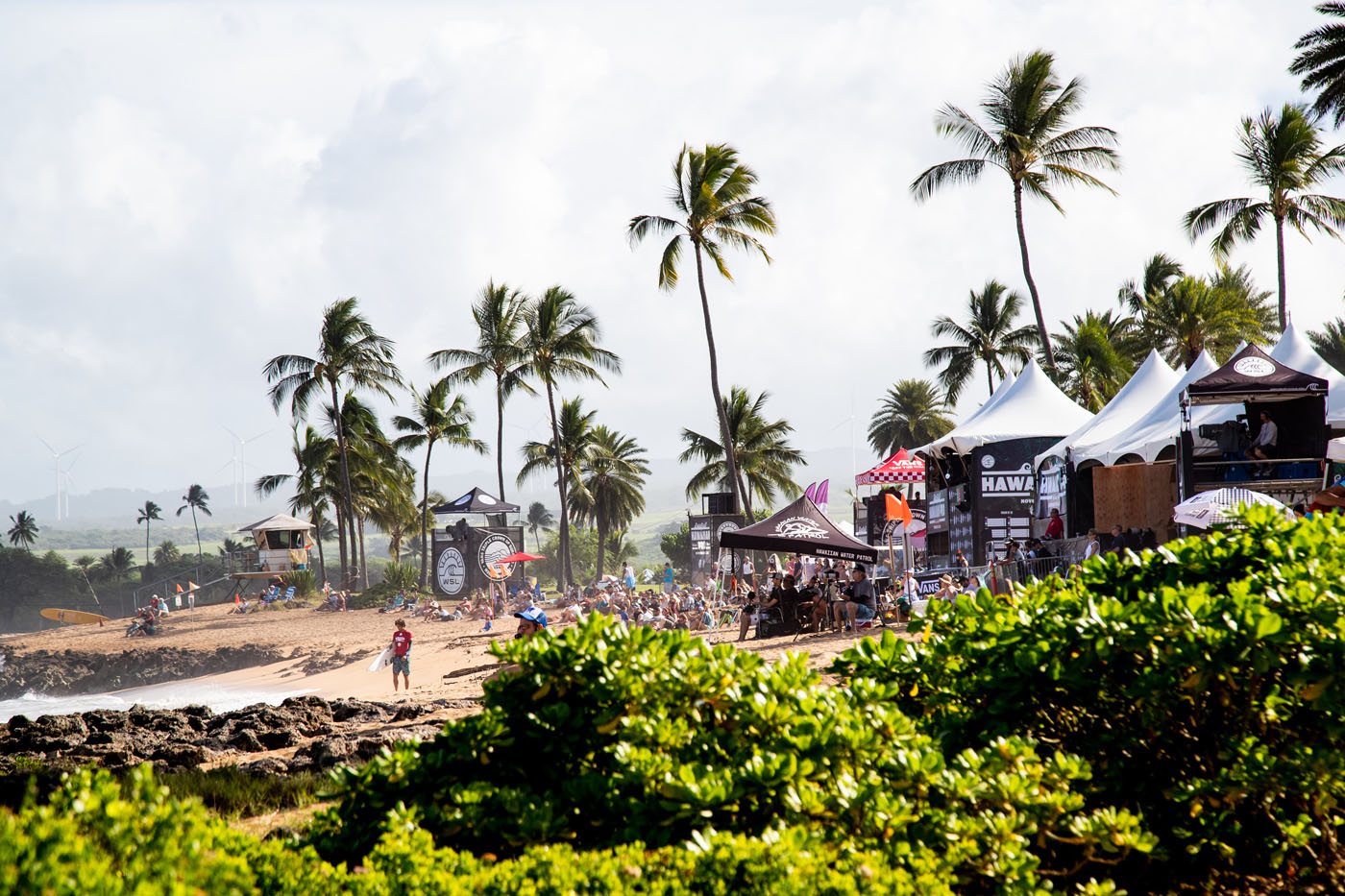Hawaiian Pro 2019 acontece nas ondas de Haleiwa, lado norte da ilha de Oahu, Havaí.