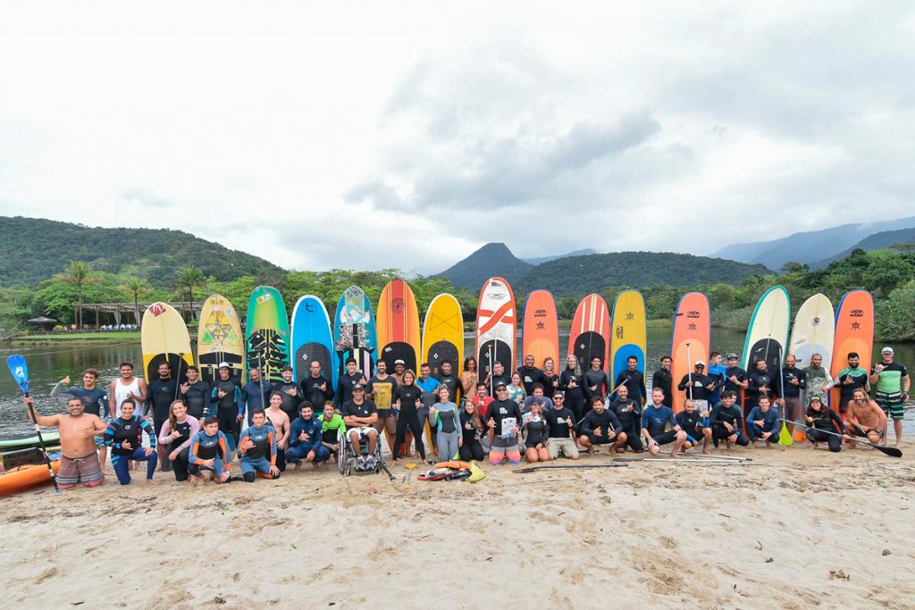 Galera comparece em peso para a 20ª edição do Curso de Formação de Instrutores de Surf e SUP.