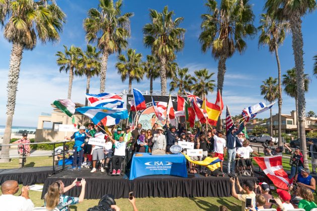 Cerimônia de abertura, ISA World Adaptive 2018, La Jolla, Califórnia (EUA). Foto: ISA / Sean Evans.