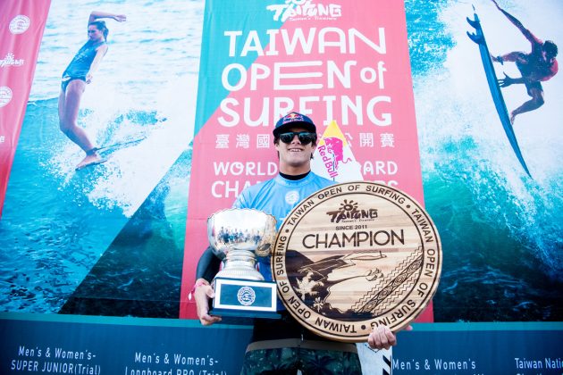 Pódio, World Junior Championships 2018, Jinzun Harbour, Taiwan. Foto: WSL / Jack Barripp.