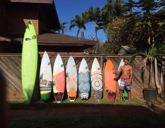 Vitor Ferreira, North Shore de Oahu, Havaí. Foto: Arquivo pessoal.