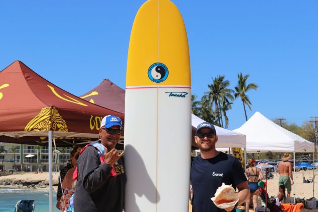 Buffalo Big Board Surfing Classic 2019, Makaha, ilha de Oahu, Havaí. Foto: Arquivo pessoal.