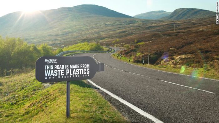 Jeffreys Bay pode ganhar estrada de plástico.