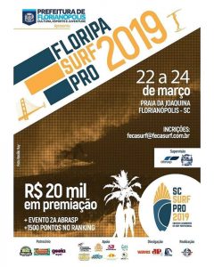 Cartaz do Floripa Surf Pro 2019.