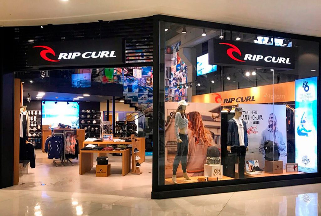Loja da Rip Curl fica no Piso L2 do Shopping Iguatemi.