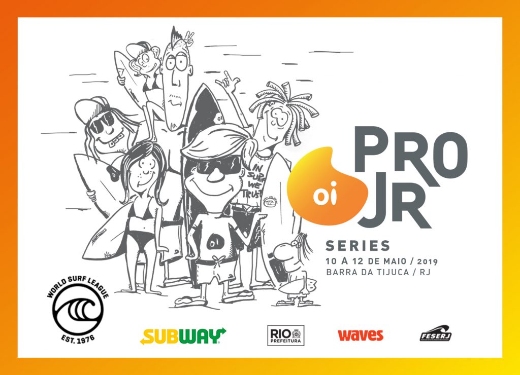 Cartaz da primeira etapa do Oi Pro Junior Series 2019.