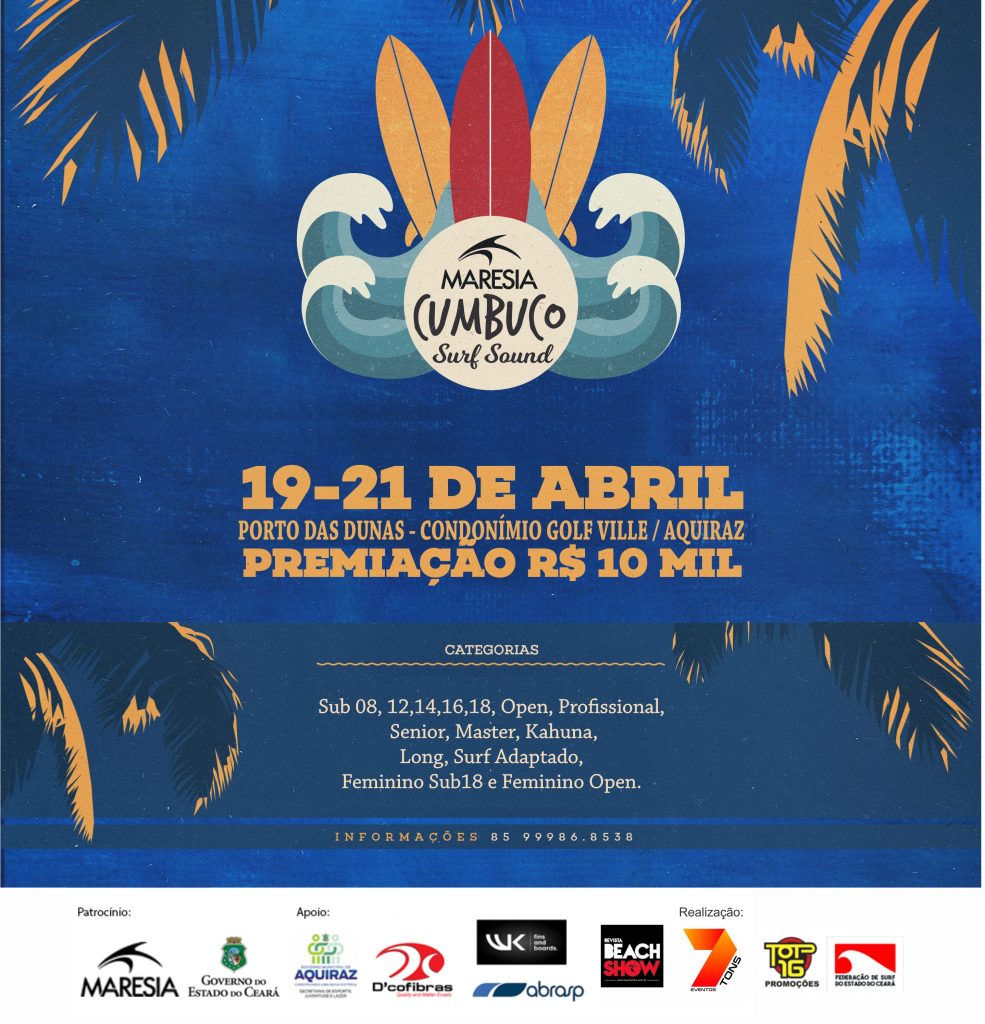 Cartaz do II Maresia Surf Sound – Taça Luzimara Souza.