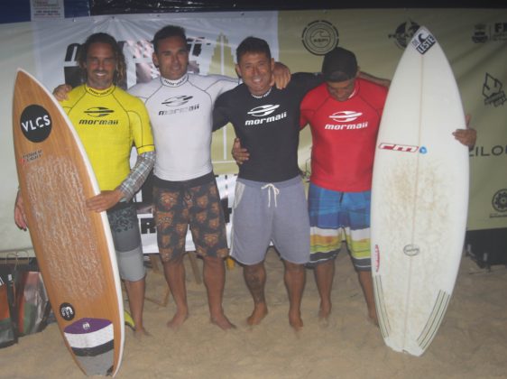 Pódio Heat Legends, Mormaii Surfuturo Groms 2019, Praia Brava, Itajaí (SC). Foto: Basílio Ruy.