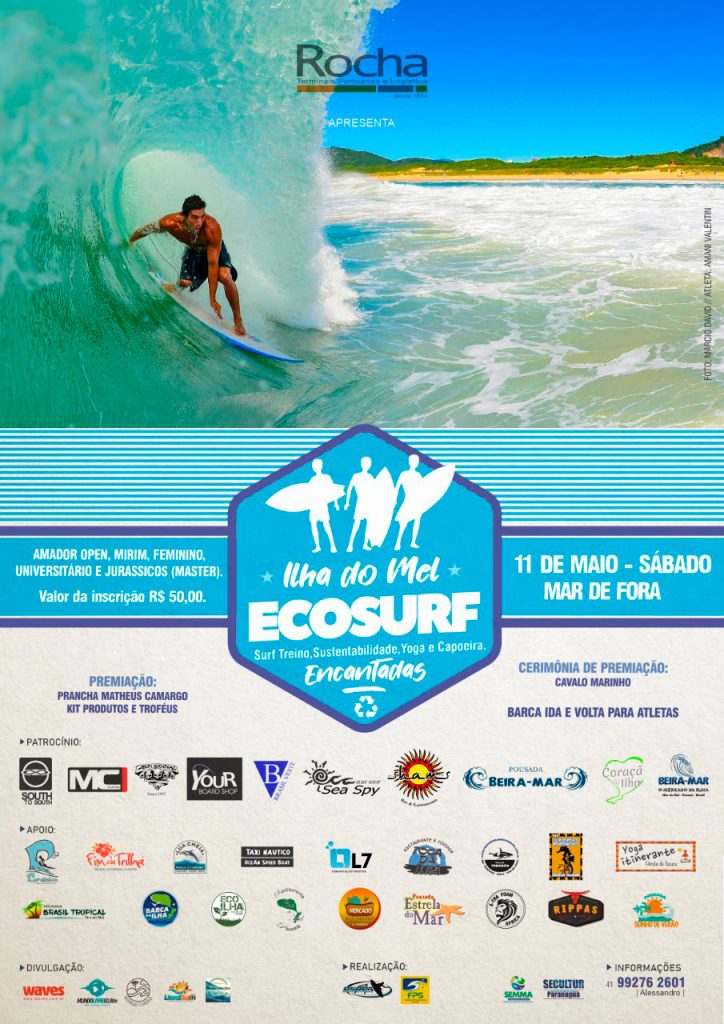 Cartaz do llha do Mel Eco Surf 2019.