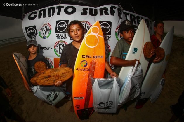 Pódio Iniciantes, Canto Surfe Treino South to South 2019, Praia do Moçambique, Florianópolis (SC). Foto: Cadu Fagundes.