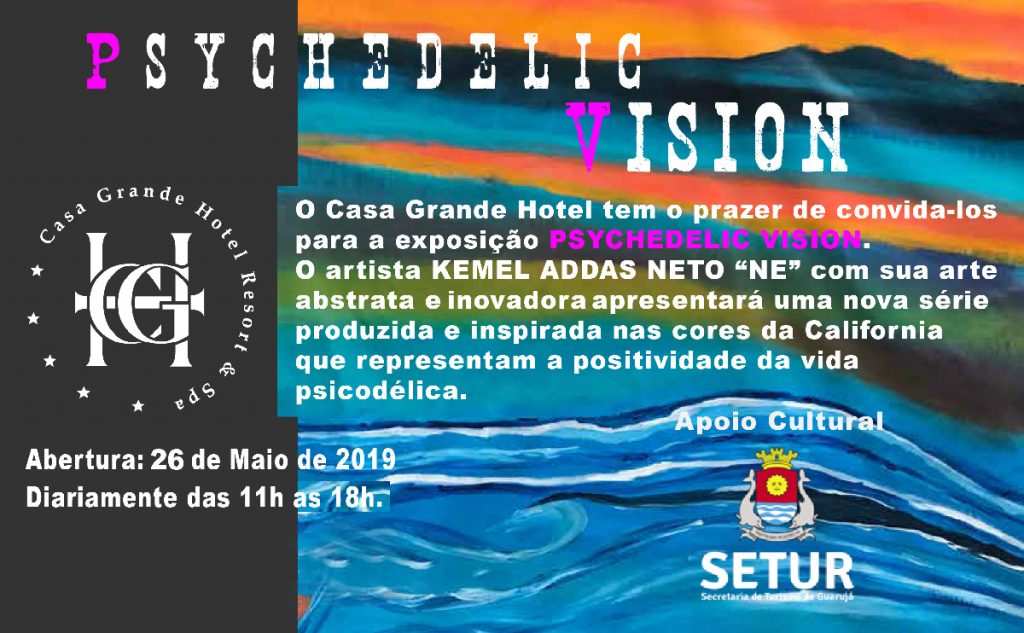 Cartaz da exposição Psychedelic Vision.