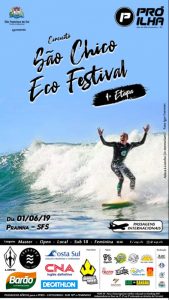 Cartaz da primeira etapa do São Chico Eco Festival 2019.