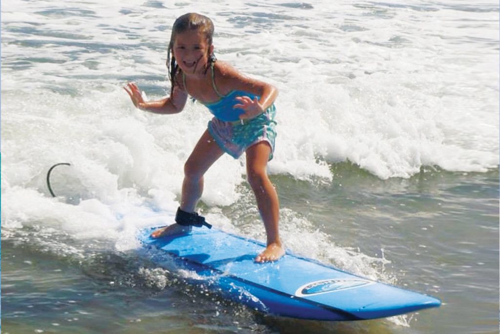 Hayanna começou a surfar com 6 anos de idade.