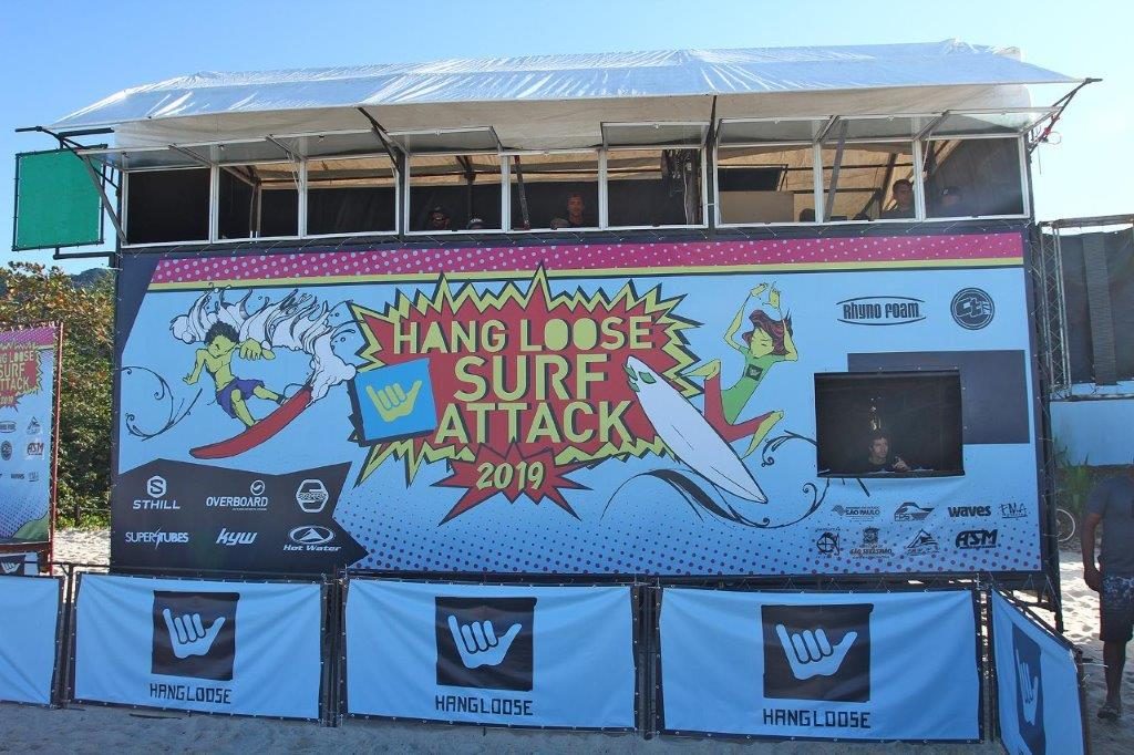 Estrutura do Hang Loose Surf Attack 2019.