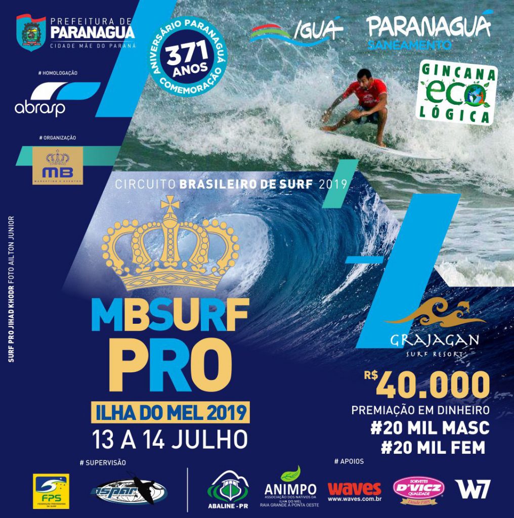 Cartaz do MB Surf Pro 2019.