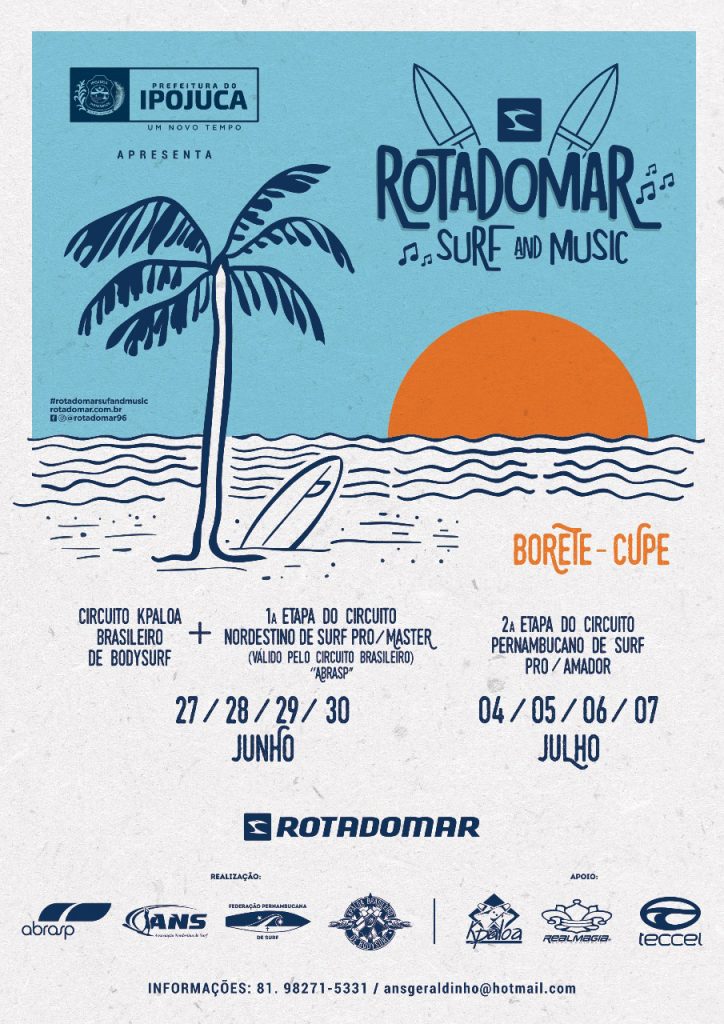 Cartaz do Rota do Mar Surf and Music 2019.