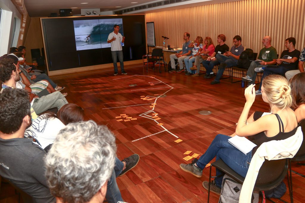 Workshop sobre a construção do Programa Brasileiro de Reservas de Surf no Museu do Amanhã (RJ).