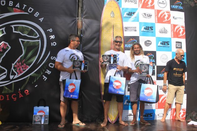 Pódio Long Kahuna, Ubatuba Pro Surf 2019, Praia Grande (SP). Foto: Renato Boulos.