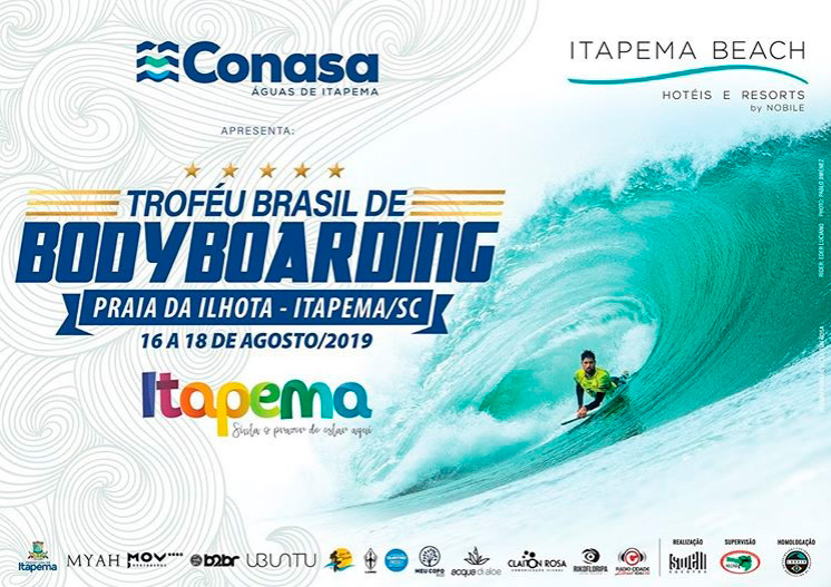 Cartaz da segunda etapa do Troféu Brasil de Bodyboarding 2019.